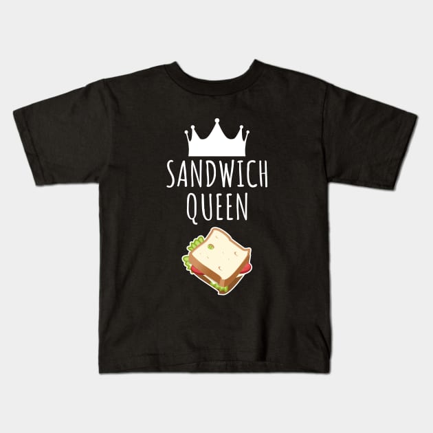 Sandwich King Kids T-Shirt by LunaMay